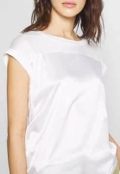 Anna Field Camiseta Básica - Off-white, Mujer -LuxeTrend Ventas fe8b44d6a0584b43841c571744f34346